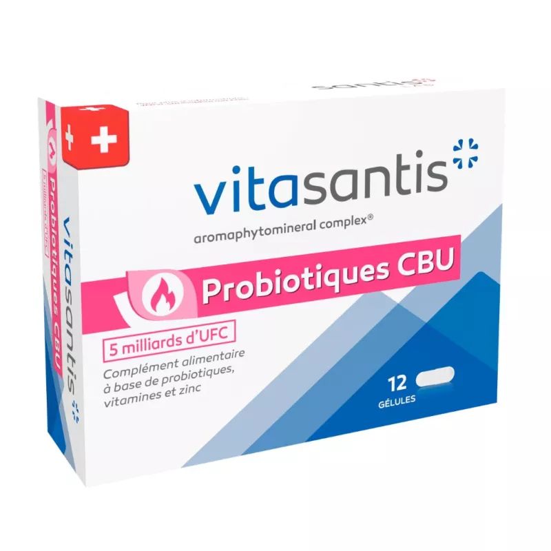 Vitasantis® Probiotiques CBU Santis Pharma - Flore intestinale - 12 gélules