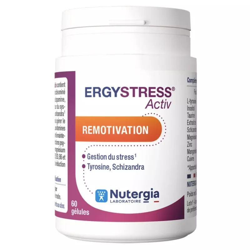 Ergystress® Activ Nutergia - Gestion du stress quotidien - 60 gélules
