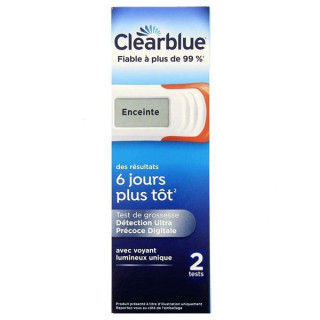 Test de grossesse digital ultra-précoce Clearblue x 2 unités