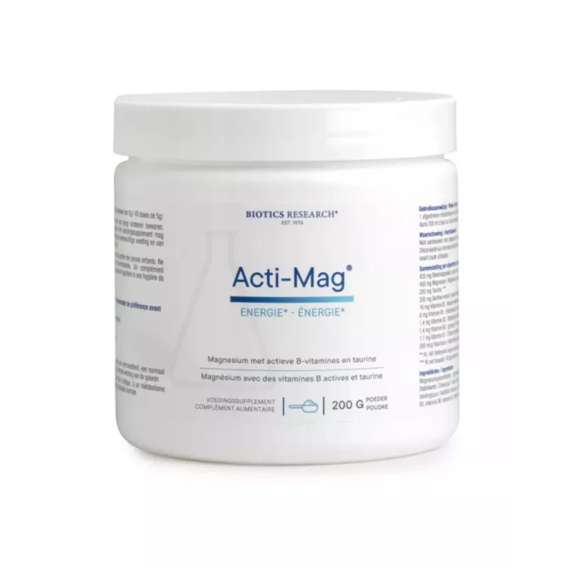 Acti-Mag Poudre goût neutre Energetica Natura - Stress et fatigue - 200g
