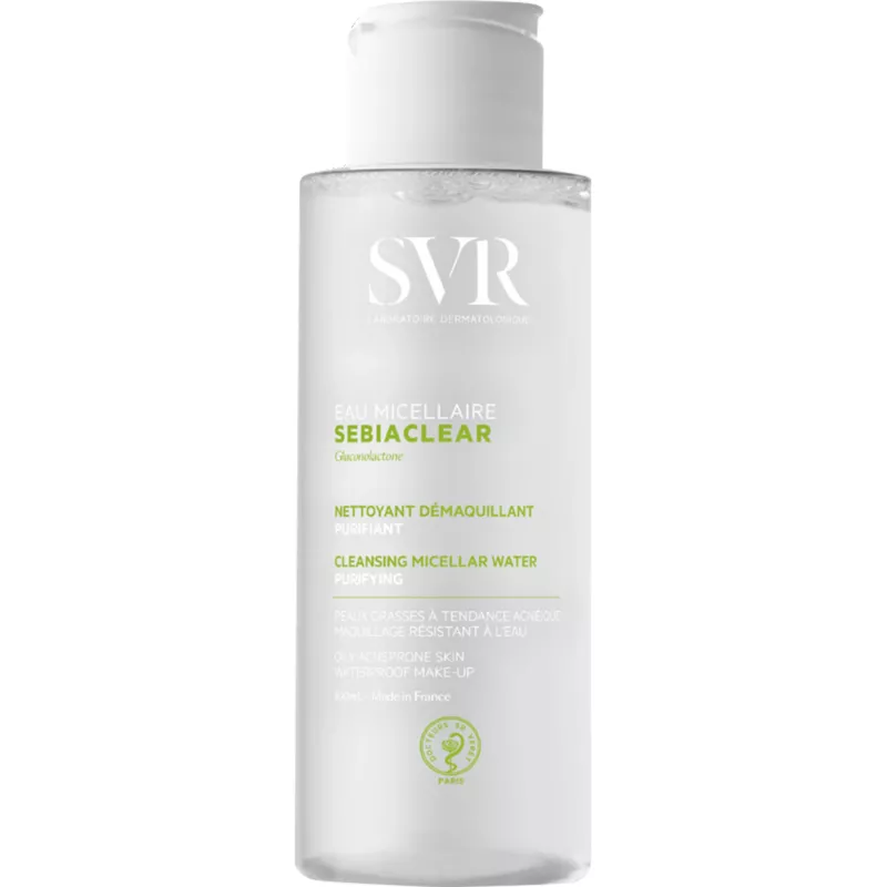 Eau Micellaire SVR 100ml - Nettoyage Doux pour Peaux Acnéiques