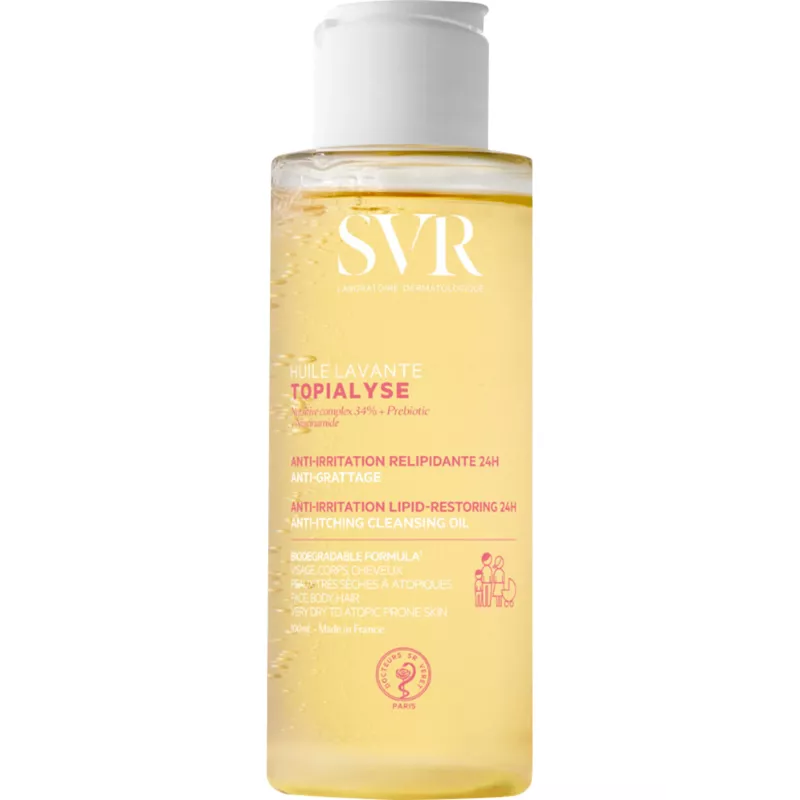 Huile Lavante SVR 100ml - Soin apaisant peau sèche & atopique