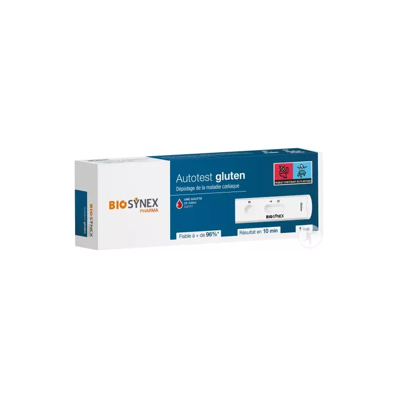 Test gluten Exacto Biosynex - Dépistage intolérance au gluten - 1 test