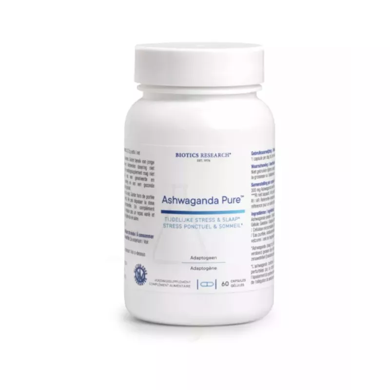 Ashwaganda Pure Energetica Natura - Gestion du stress - 60 gélules