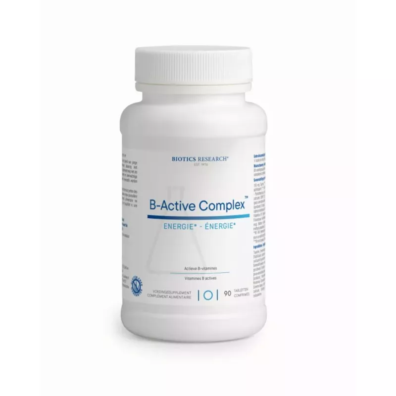 B-Active Complex Vitamines B Energetica Natura - Vitalité & équilibre nerveux - 90 comprimés