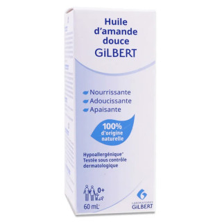 Huile d'amande douce de Gilbert - Soin nourrissant - 60ml