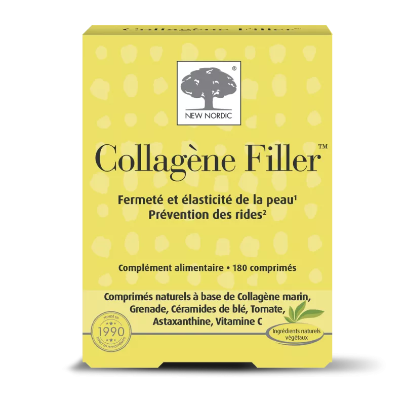 Skin Care collagène lisseur New Nordic - Fermeté de la peau - 1800 comprimés