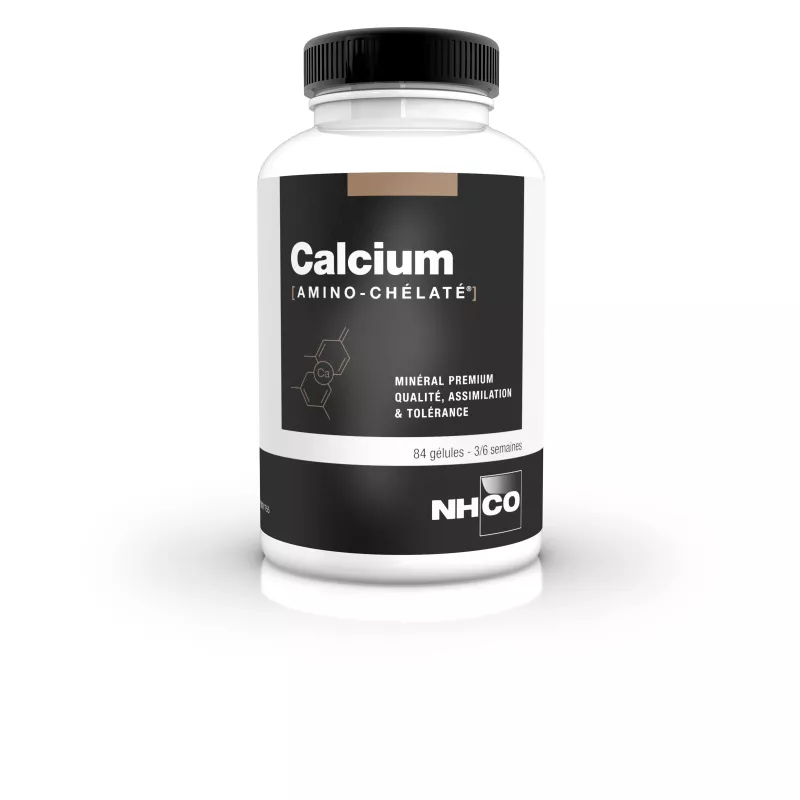NHCO Calcium Amino-Chélaté - Apport en Calcium - 84 gélules