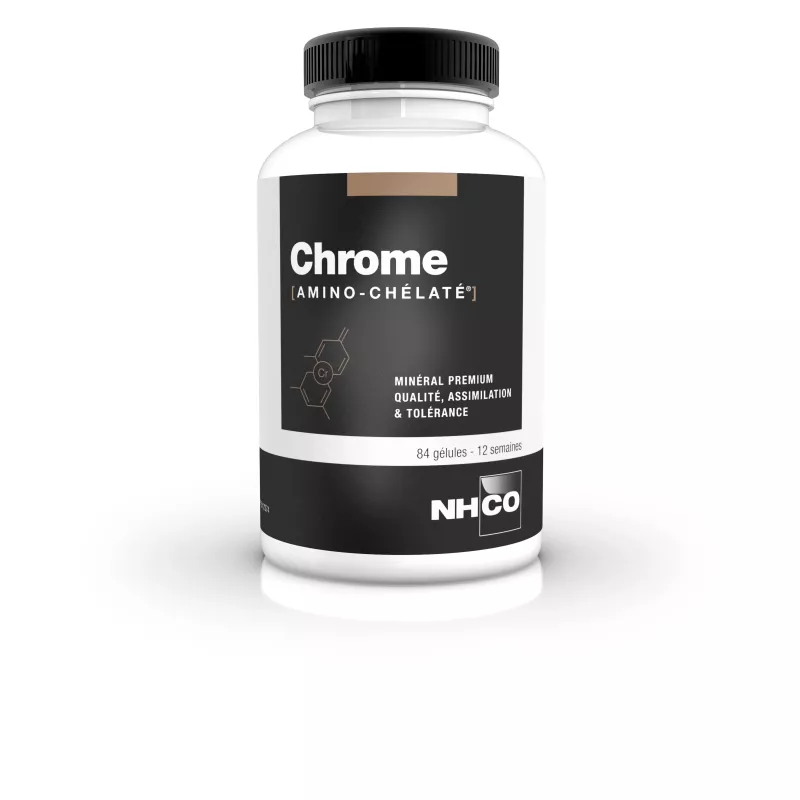 NHCO Chrome Amino-Chélaté - Apport en Chrome - 84 gélules