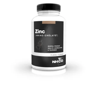 NHCO Zinc Amino-Chélaté - Apport en Zinc - 84 gélules
