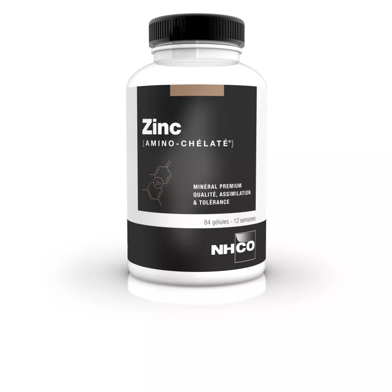 NHCO Zinc Amino-Chélaté - Apport en Zinc - 84 gélules