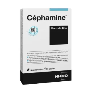 Céphamine maux de tête NHCO - 14 gélules + 14 comprimés