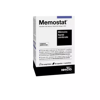 Memostat mémoire santé cérébrale NHCO - 60 comprimés + 30 capsules