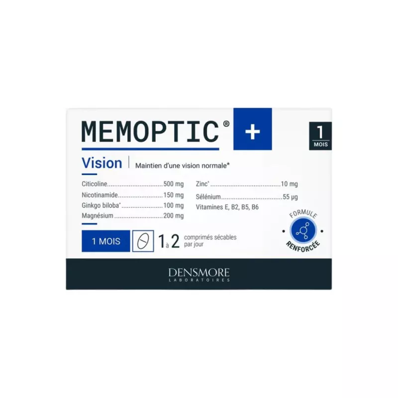 Memoptic®+ vision Densmore - Mémoire & vision normale - 30 comprimés