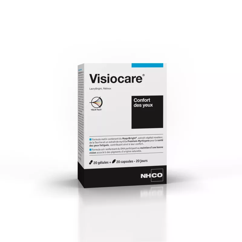 NHCO Visiocare - Confort des yeux - 20 gélules + 20 comprimés