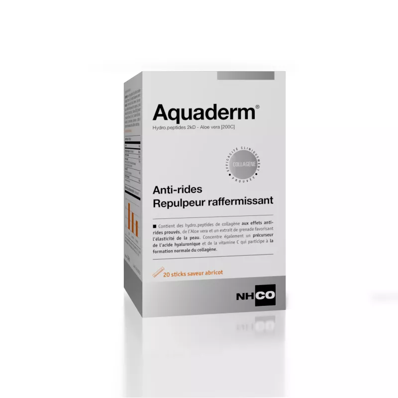 Aquaderm anti-rides NHCO - Repulpeur raffermissant - 20 sticks