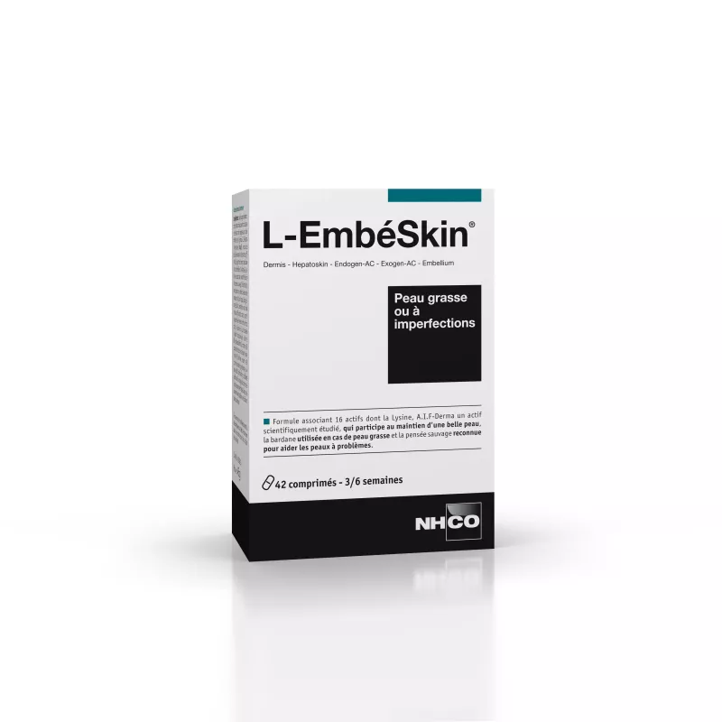 L-EmbéSkin NHCO - Peaux grasses ou à imperfections - 42 comprimés