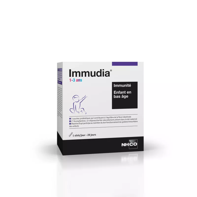 Immudia 1-3 ans NHCO - Système immunitaire - 28 sticks