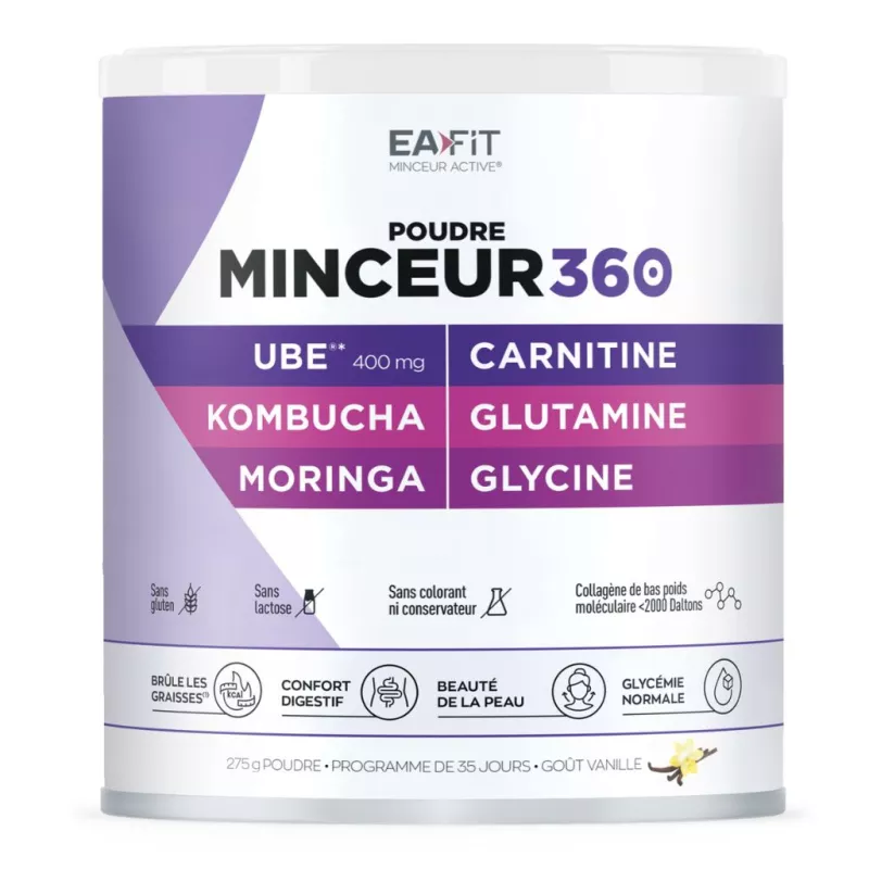 Poudre minceur Ube Kombucha Eafit Granions - Brûle graisses - 275g