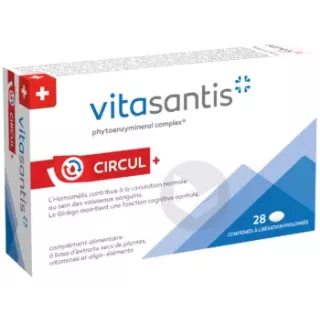 Vitasantis® Circul+ Santis Pharma - Circulation sanguine - 24 comprimés LP