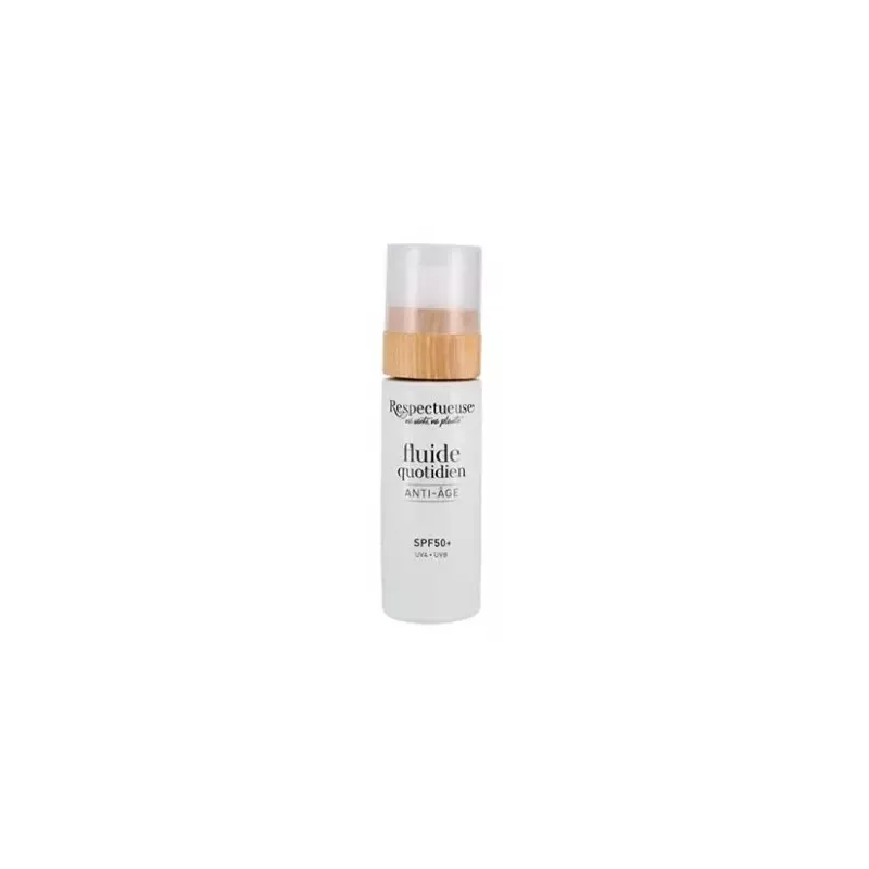 Fluide solaire anti-âge SPF50+ - 30ml - Peau sensible & naturelle