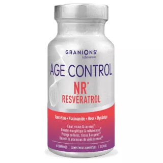 Age Control au Resvératrol Granions - Coeur, vision & cerveau - 60 comprimés
