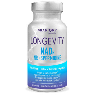 Longevity au NADH Granions - Soutien de l’ADN cellulaire - 60 comprimés