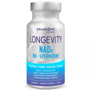 Longevity au NADH Granions - Soutien de l’ADN cellulaire - 60 comprimés