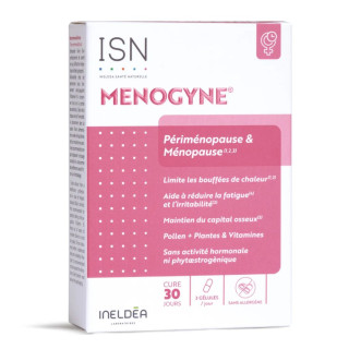 Menogyne Ineldea - Périménopause & ménopause - 30 gélules