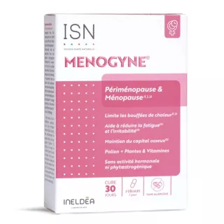Menogyne Ineldea - Périménopause & ménopause - 30 gélules