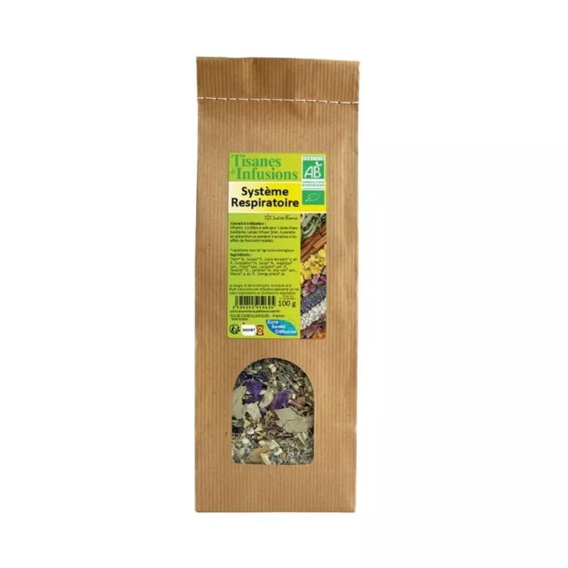 Tisane système respiratoire Bio Phytofrance - Favorise une meilleure respiration - 100g