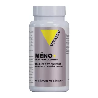 Meno+ sans isoflavones - Confort de la ménopause - 60 gélules