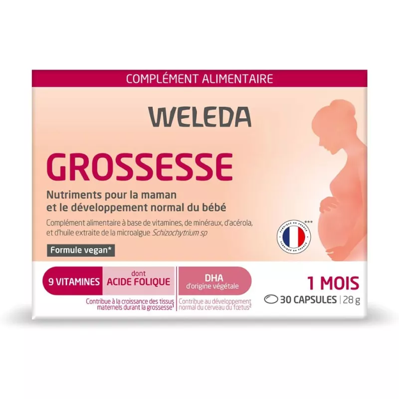Complément alimentaire grossess Weleda - Besoins nutritionnels - 30 capsules