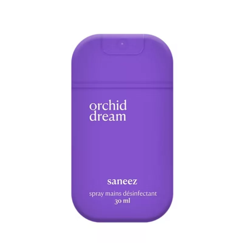 Spray désinfectant Orchid Dream Saneez - Hygiène des mains & surfaces - 30ml