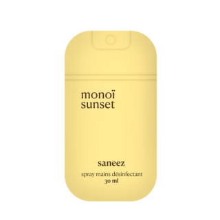 Spray désinfectant Monoï Sunset Saneez - Hygiène des mains & surfaces - 30ml