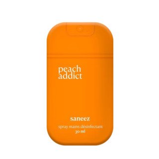 Spray désinfectant Peach Addict Saneez - Hygiène des mains & surfaces - 30ml