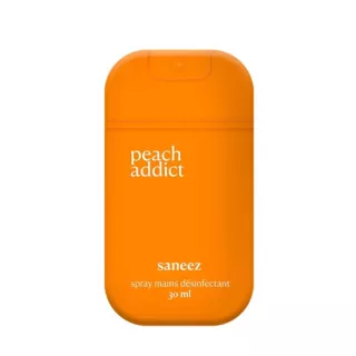 Spray désinfectant Peach Addict Saneez - Hygiène des mains & surfaces - 30ml