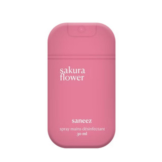 Spray désinfectant Sakura Flower Saneez - Hygiène des mains & surfaces - 30ml
