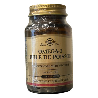 Solgar Omega 3 Huile de poisson - 30 capsules