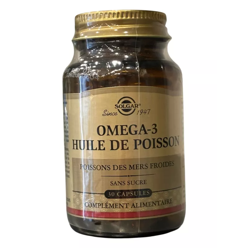 Solgar Omega 3 Huile de poisson - 30 capsules