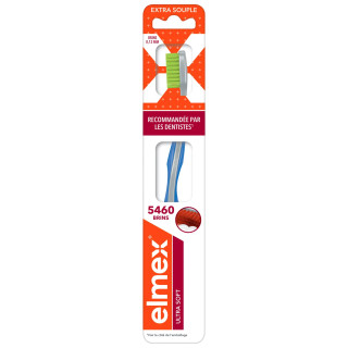 Brosse à dents Ultra Soft Elmex Anti-Carie - Hygiène bucco-dentaire - Coloris aléatoires