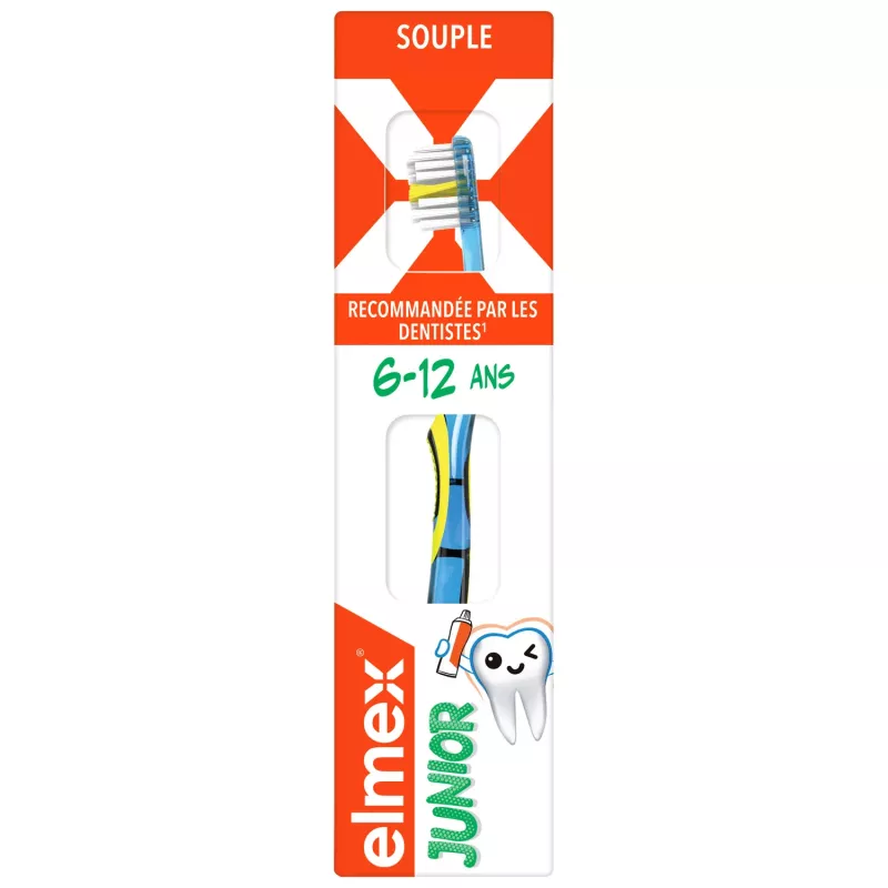 Elmex brosse à dents protection caries souple junior 6-12 ans  c'est sur Purepara.com
