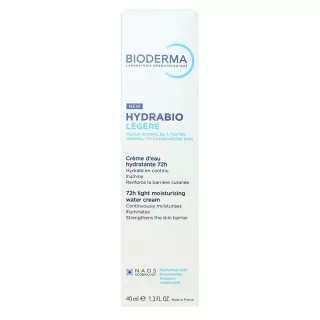 Soin hydratant texture légère Hydrabio Gel-Crème Bioderma - Peaux sensibles normales à mixtes - 40ml