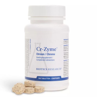 Cr-Zyme sans levure 200mcg Energetica Natura - Équilibre glycémique - 100 comprimés