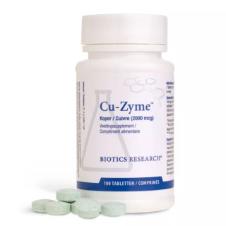 Cu-Zyme 2mg Energetica Natura - Immunité & métabolisme énergétique - 100 comprimés