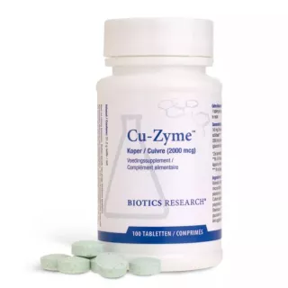 Cu-Zyme 2mg Energetica Natura - Immunité & métabolisme énergétique - 100 comprimés