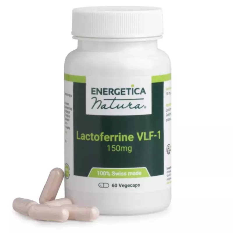 Lactoferrine 150mg VLF-1 Energetica Natura - Équilibre immunitaire et digestif - 60 gélules
