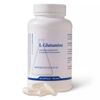 L-Glutamine 500mg Energetica Natura - Récupération musculaire & équilibre digestif - 180 gélules