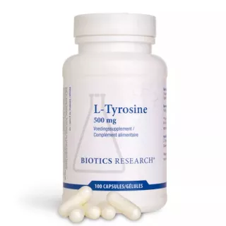 L-Tyrosine 500mg Energetica Natura - Équilibre mental & concentration - 100 gélules