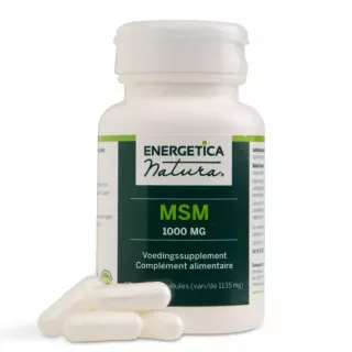 MSM 1000mg Energetica Natura - Confort articulaire & musculaire - 60 gélules